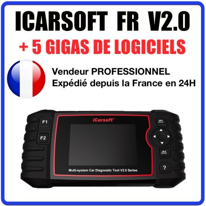 Valise Diagnostic Auto Pro iCarsoft FR V2.0 Spécial Peugeot Citroën Renault  Dacia - AUTOCOM DELPHI