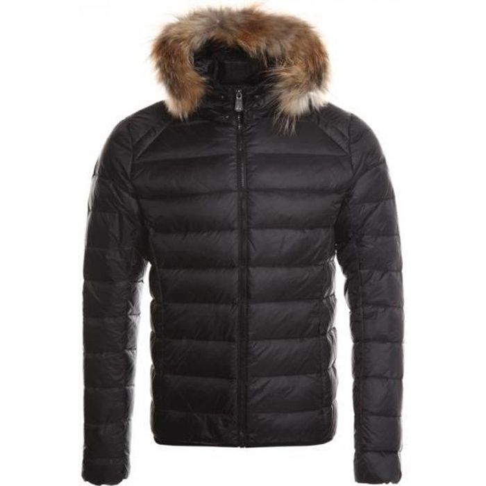 Doudoune JOTT Prestige Grand Froid Capuche Noir Homme Fermeture Zippee 100 Polyester