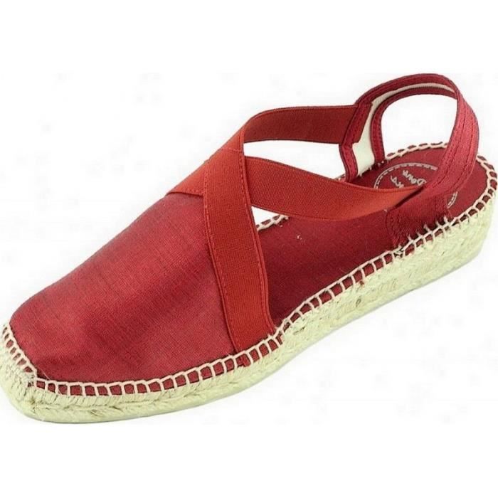 Sandales | Federica. Espadrille compensée confectionnée en coton élastique  11cm Negro/oro | Castañer Femme · Pigrafic