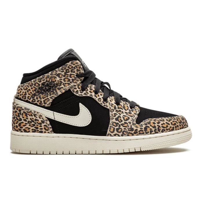 Baskets NIKE Air Jordan 1 Se Homme Ivoire pale minerai desert noir Fermeture lacets Tige en cuir Ivoire pale minerai desert noir Cdiscount Chaussures