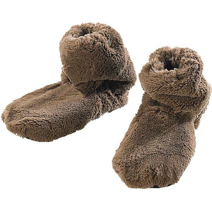 Pantoufles chauffantes à graines de lin Montant - Cdiscount