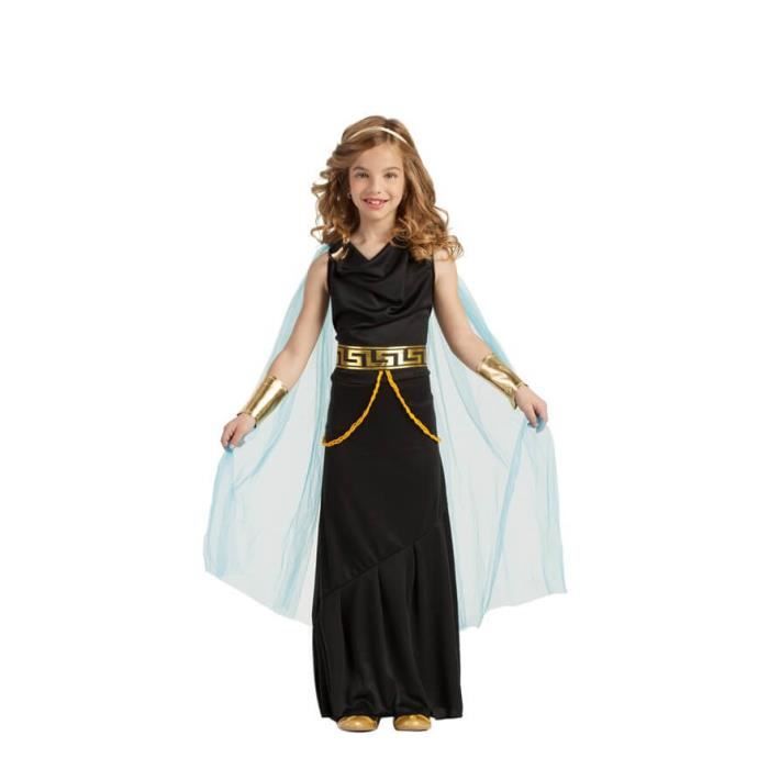 Déguisement Déesse Grecque Enfant – Robe Antique Grecque Cosplay Pour Fête, Bal Et Spectacle – 5 à 16 Ans