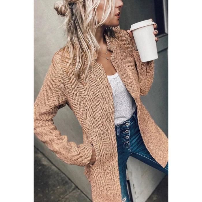 Manteau Automne et hiver paissi court laine manteau femme veste