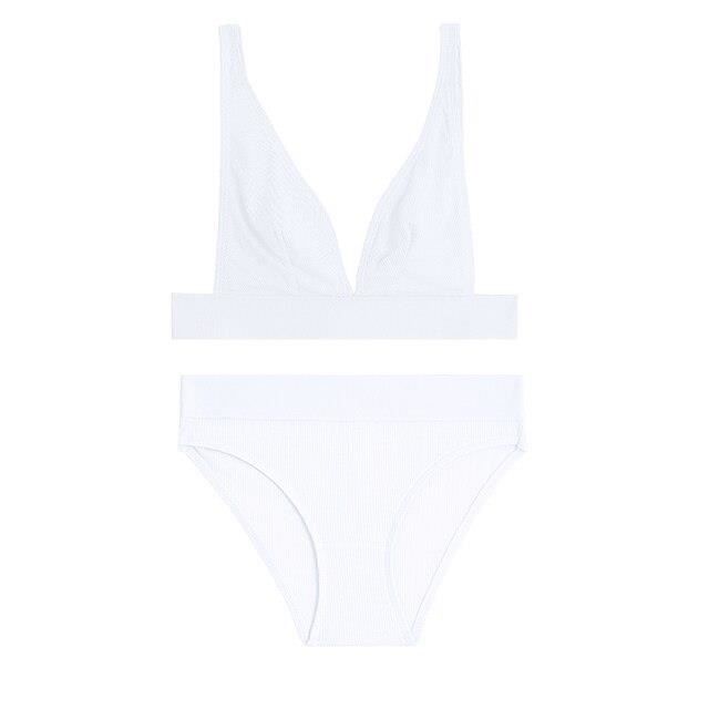 Ensemble Lingerie Femme Dentelle Transparente - Soutien-gorge & String Romantique