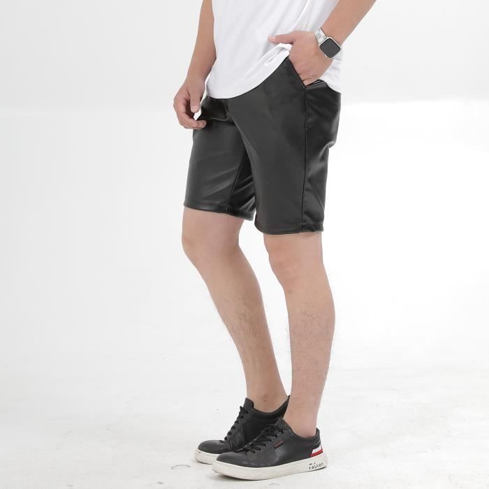 Short En Cuir Véritable Peau D'agneau Pour Homme - Sur Mesure (28" à 38") - Neuf Avec étiquettes