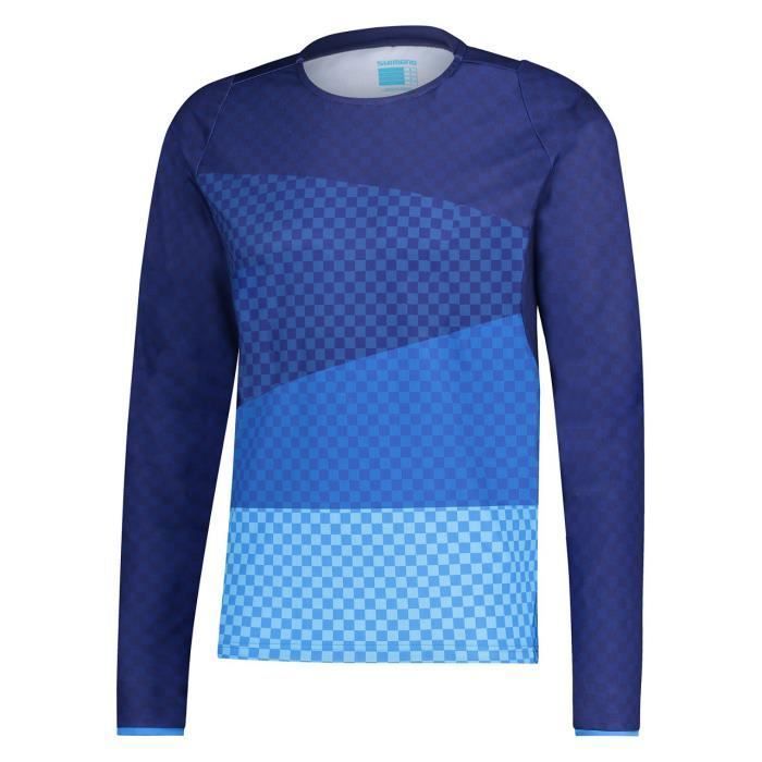 Maillot Cycliste SHIMANO Escape Jersey - Bleu Marine - Taille M - Homme - Neuf Avec étiquettes