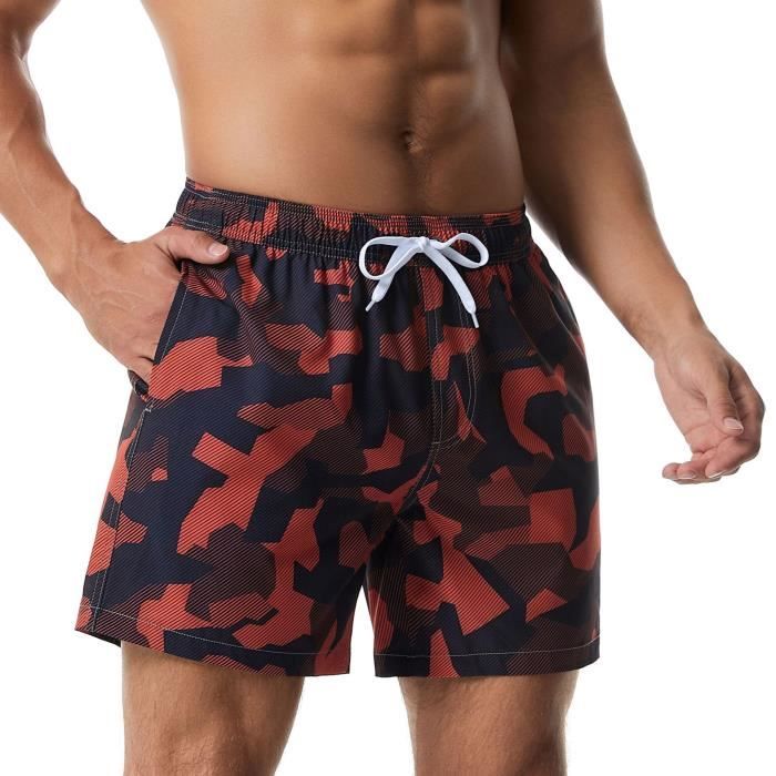 Short de Bain Homme Imprim Marque Mod le Respirant Pour