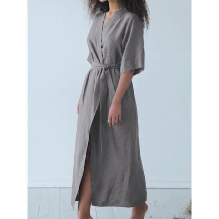 Peignoir lin femme deals