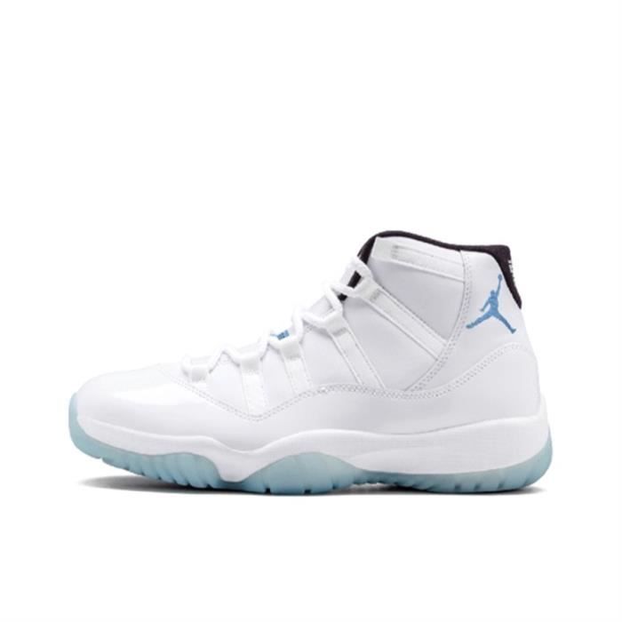 Basket Jordan Air Jordan 11 Blanc Lacets Cuir Couleurs multiples Cdiscount Chaussures