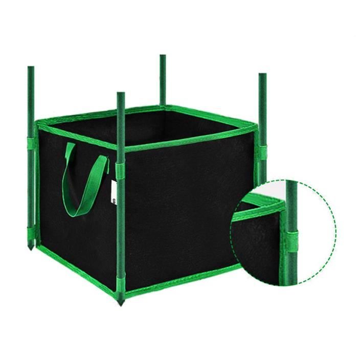 Poubelle De Voiture Pliable + 12 Sacs Poubelle - 24x24x15 Cm, Nylon Et PVC, Rangement Pratique, Pour Voiture, Taxi, Utilitaire
