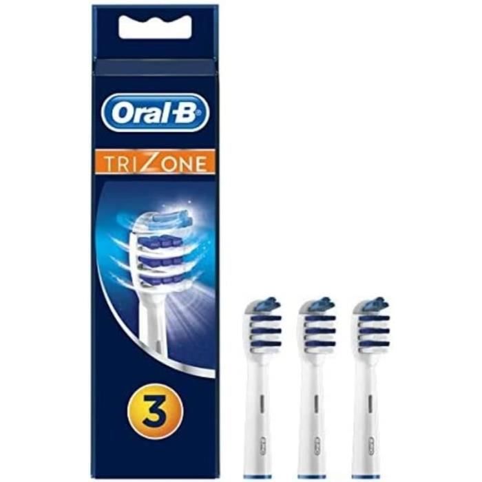 Oral-B Trizone Brossettes De Recharge Pour Brosse À Dents Électrique JusquÀ 100 % DÉlimination De La Plaque Dentaire,Pack De 3