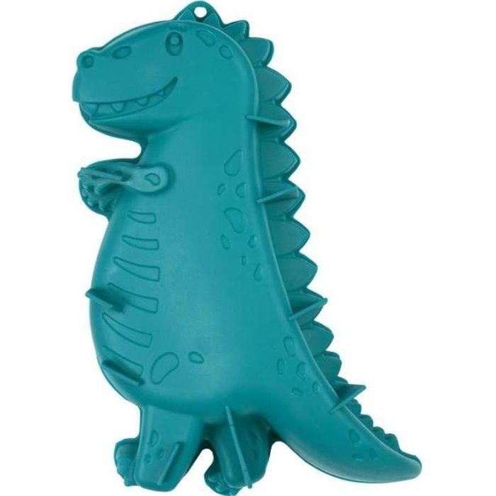 moule à gâteau "dinosaure" 29cm turquoise - paris prix bleu
