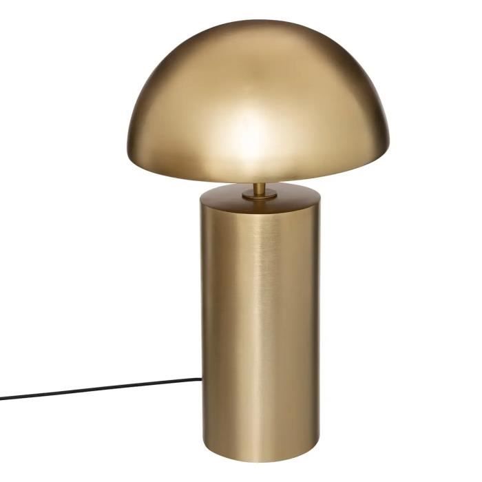Lampe à poser lampadaire en métal doré - Diamètre 30 x Hauteur 50 cm
