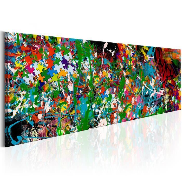 Tableau Artistic Puzzle 135x45 cm - Tableau deco