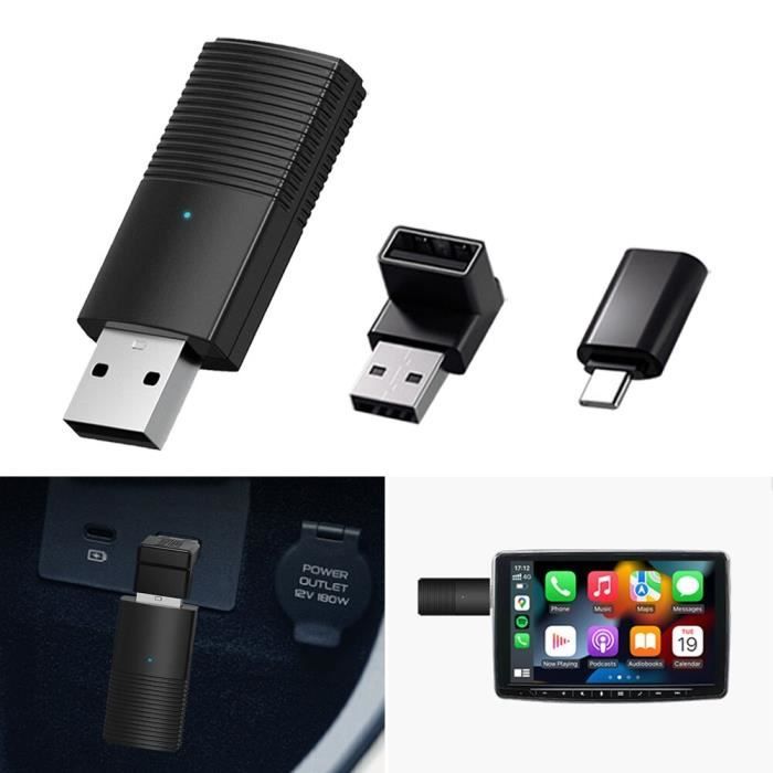 Adaptateur CarPlay Sans Fil USB – Plug & Play Pour IPhone, Compatible Voitures 2017+ Et IOS 10+