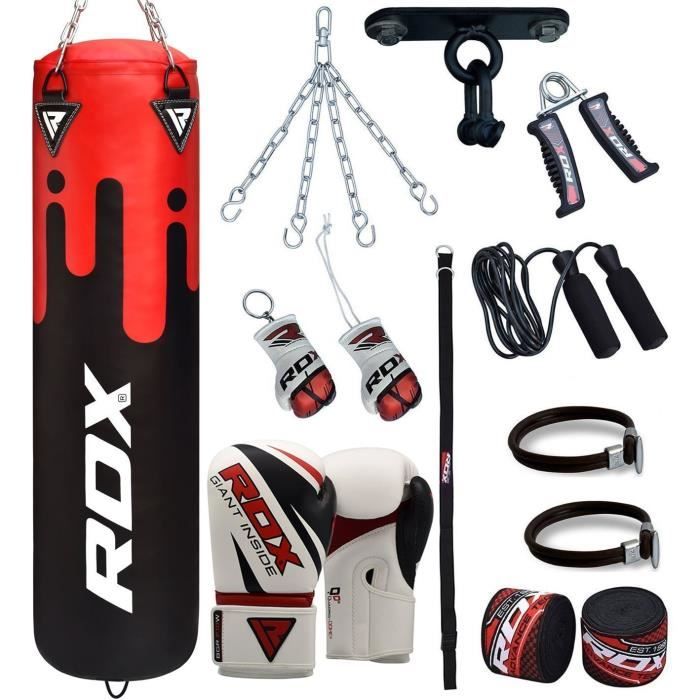 Rdx Sac De Frappe Rempli Lourd Punching Ball Kickboxing Muay Thai