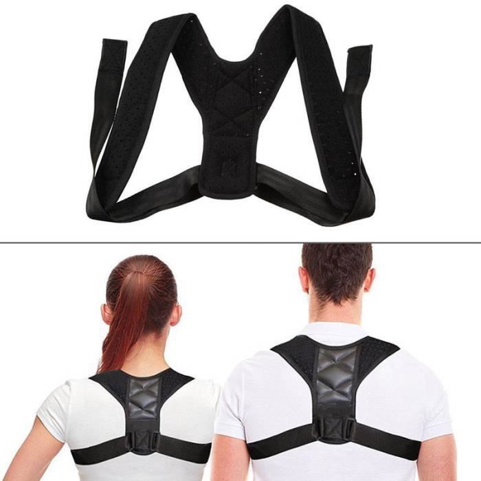 Ceinture de correction du soutien de l epaule arriere ajustable avec correcteur de posture pour enfants adultes Cdiscount Electromenager