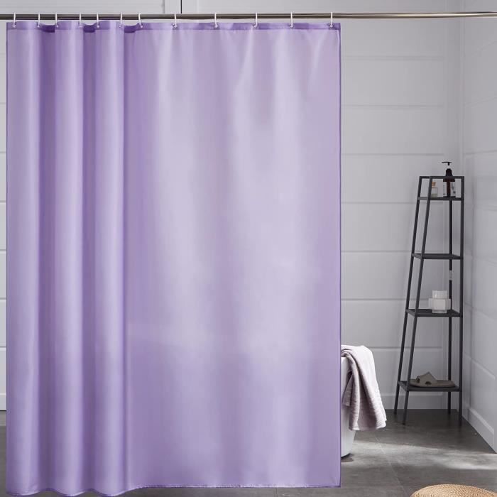 Mateju Rideau De Douche Et Baignoire En Tissu Polyester Imperméable Haute Qualité Moule Résistant Antibactérien Facile à Nettoyer (150x180cm,par La Fenêtre
