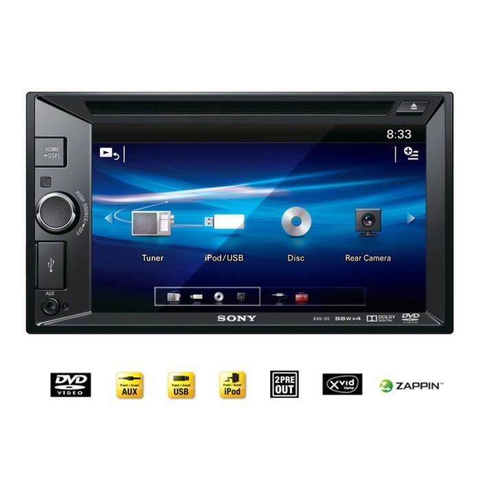 SONY XAV65 Autoradio multimédia 2 DIN Cdiscount Auto
