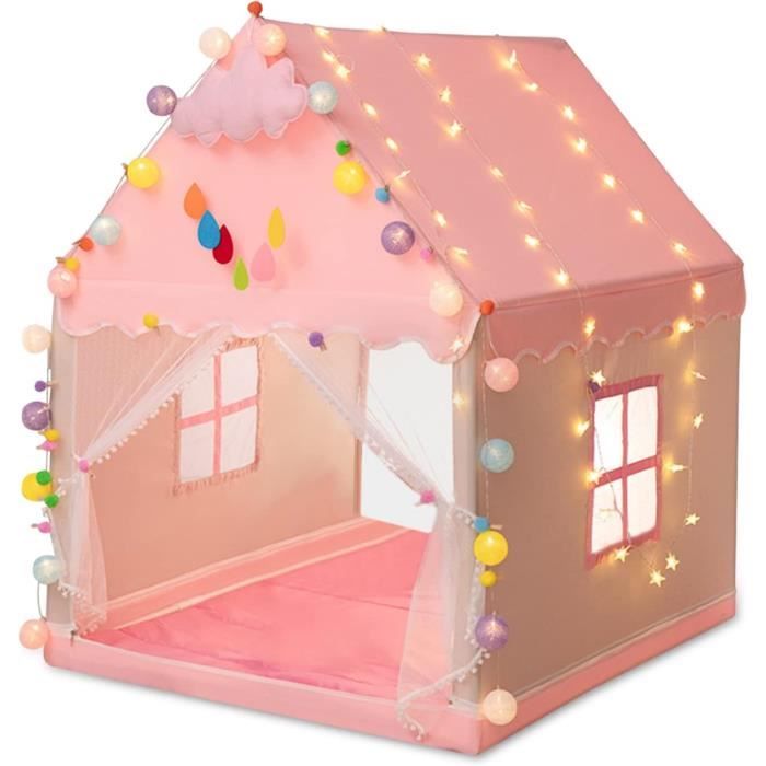 Tente De Jeu Château Princesse Pour Enfants - Intérieur Extérieur Portative Garçon Fille