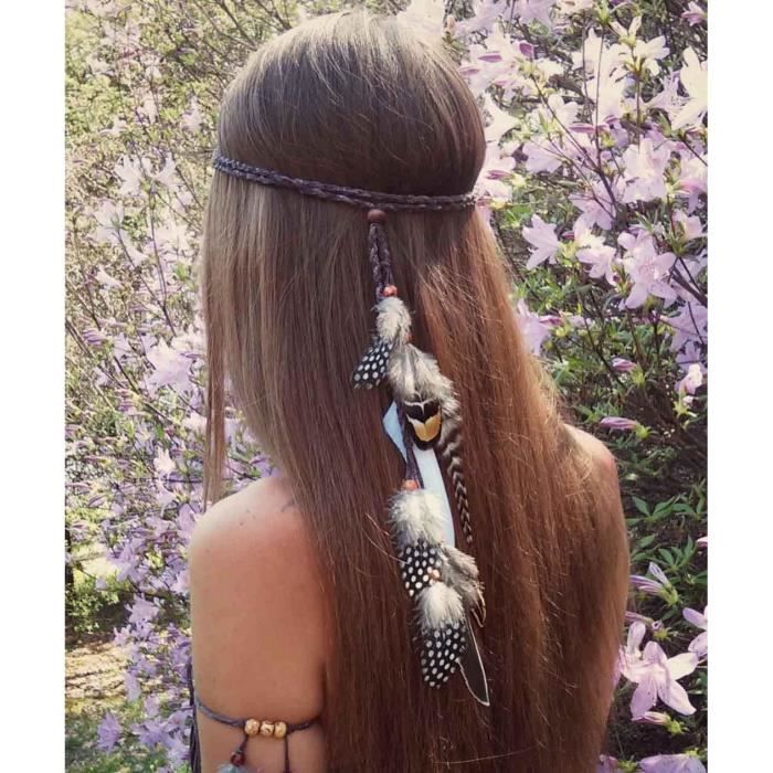 Bandeau charleston plumes noires - Accessoires par thèmes/Années 20