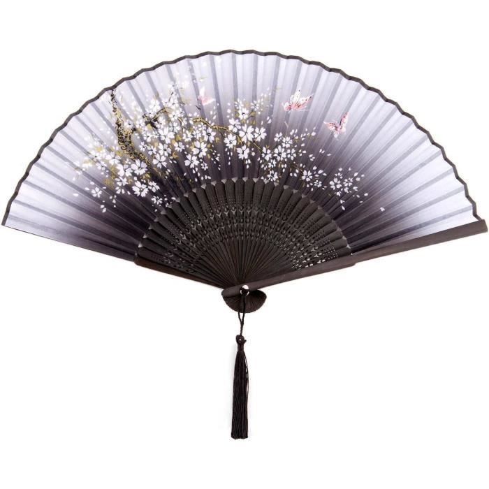 Décoration Éventail À Main Éventails Pliants Coloré Style Chinois Bambou Pliant Éventail À Main