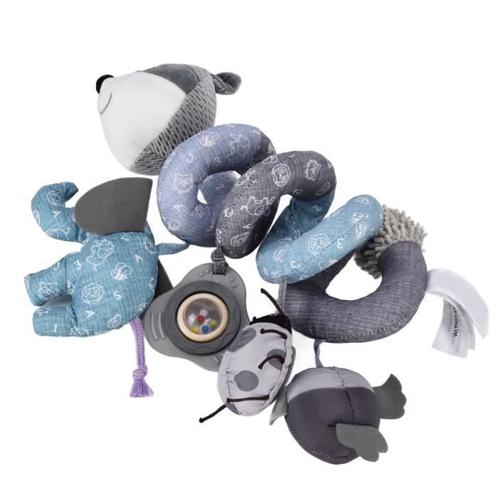 Comparer les prix de SURENHAP Jouet d'activité en spirale pour bébé Jouets en peluche en spirale de renard pour puericulture coffret Lit rond gris