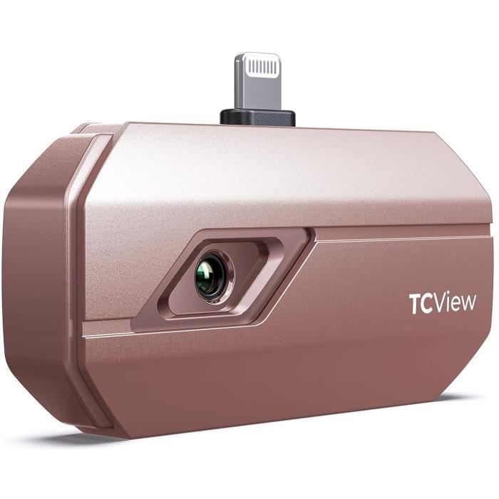 TOPDON TC002 Caméra Thermique Rose pour iOS 256 x 192 Résolution thermique Plage de température thermique pour iPhone & iPad
