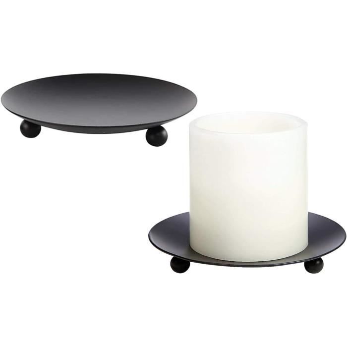 4 Pièces Bougeoir Support Chandelier Table à Bougies en Métal Rétro