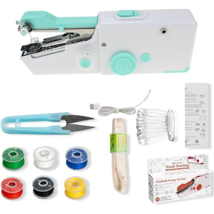 Mini machine à coudre rapide pour réparation rapide de vêtements, pistolet à coudre pour courtepointe, connecteur instantané de vêtement, mini pistolet à ourlet, outil de micro-marquage pour vêtements