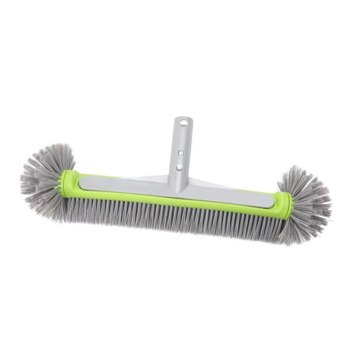 Brosse De Piscine 17,5 Pouces - Tête Ronde, Poils Nylon, Dos Aluminium, Pour Liner Et Carrelage - 2