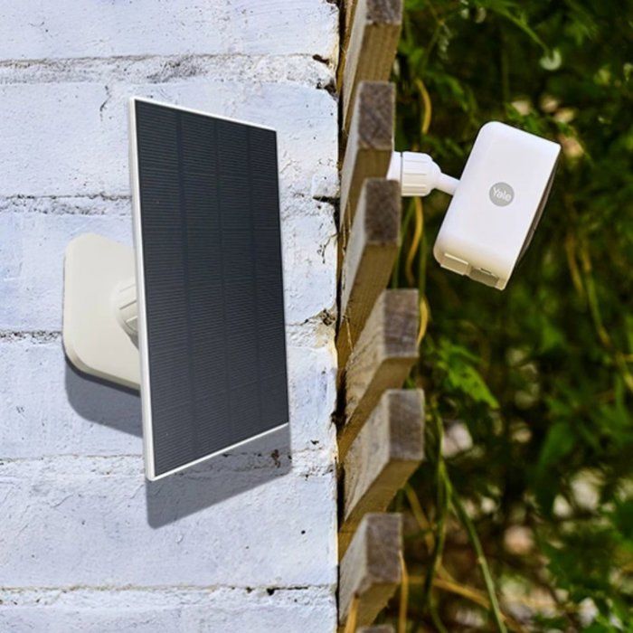Panneau Solaire Yale Pour Caméra Extérieure - Chargeur Solaire 3W, Câble 2m USB-C