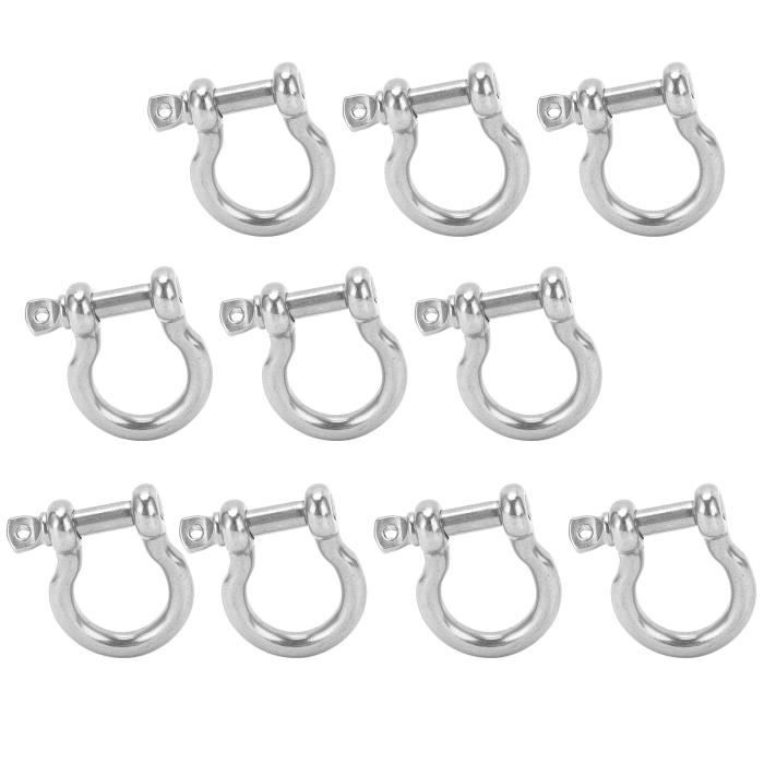 Lot De 3 Manilles En U - Anneau Serrure Pour Bracelet Paracorde - Forme Nœud - Neuf