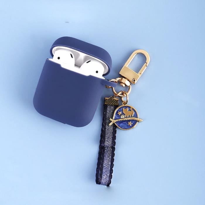 HOUSSE - ETUI,A10 For Airpods 1or2--Porte clé boule de poils de vison  Vintage, en Silicone, pour Apple Airpods 1-2 Bluetooth, housse - Cdiscount  Téléphonie