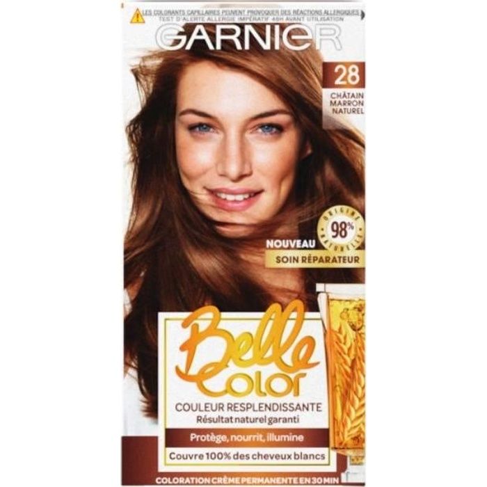 Garnier Belle Color Coloration N 28 Chatain Marron Naturel Cdiscount Au Quotidien