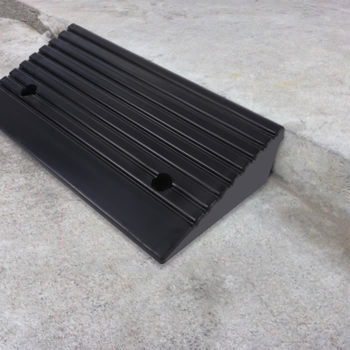 Rampe De Bordure Plastique Portable – Antidérapante, Avec Vis – Pour Fauteuil Roulant, Moto, Chariot, Voiture