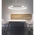 Lampe Suspensions LED Design Anneaux Pour Table à Manger Lustre de Bureau Cerle en Acier inoxydable et Acrylique Chambre Salon Bar-1