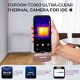 TOPDON TC002 Caméra Thermique Rose pour iOS 256 x 192 Résolution thermique Plage de température thermique pour iPhone & iPad-1