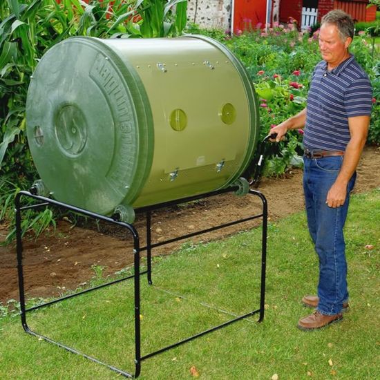 Petit composteur de jardin rotatif 140 litres - Composteur Mantis