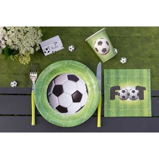Football Vaisselle, Football Decoration Fête Anniversaire Kit, Foot Theme  Papier Assiette Papier Serviette Pailles Nappe Pou[u29] - Cdiscount Maison