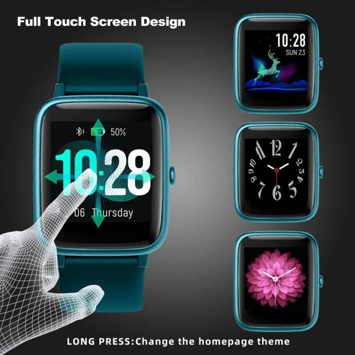 Montre Connectee YONMIG Montre Intelligente Femmes Homme Smartwatch Tactile Bracelet Connecte IP68 Etanche Spor 628 Cdiscount Telephonie