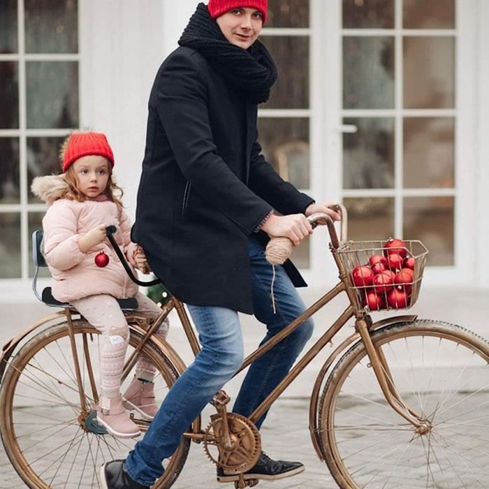 ACELEY Siège arrière de vélo pour enfant - Protection contre la pluie et le  vent - Pliable - Portable - Transparent - Pour siège de vélo d'enfant