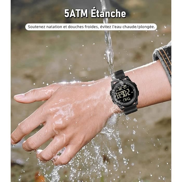 Montre digitale etanche femme hot sale