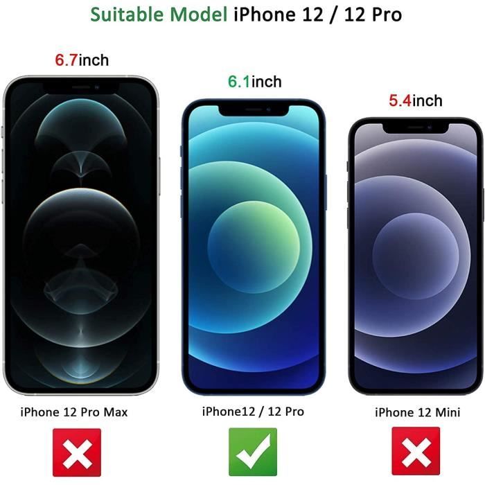Film verre trempé compatible iPhone 12 iPhone 12 Pro - Protection