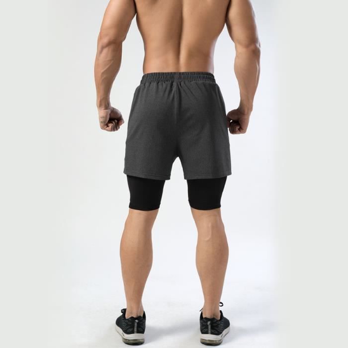 Short de Running Homme - Stretch, Léger et Respirant - Bleu Marine Bleu  marine - Cdiscount Sport