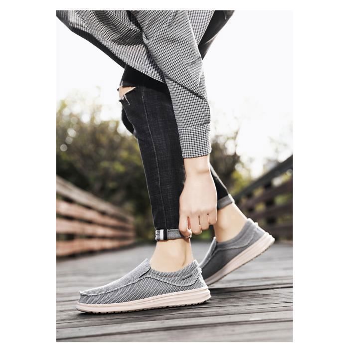 Chaussures bateau Homme Respirante Classique Enfiler