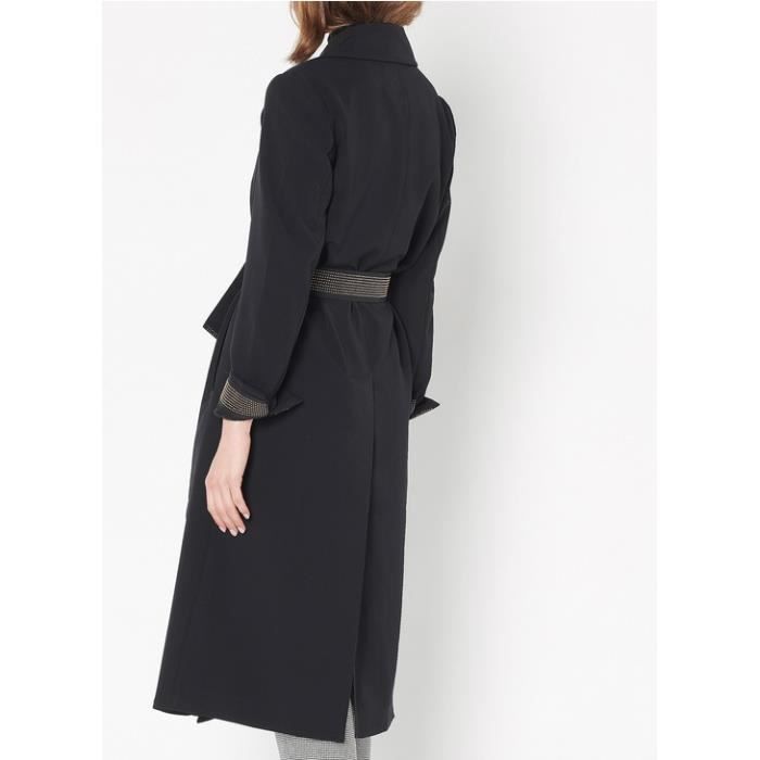 VESTE MANTEAU FEMME SCHOOL RAG Noir Cdiscount Pr t Porter