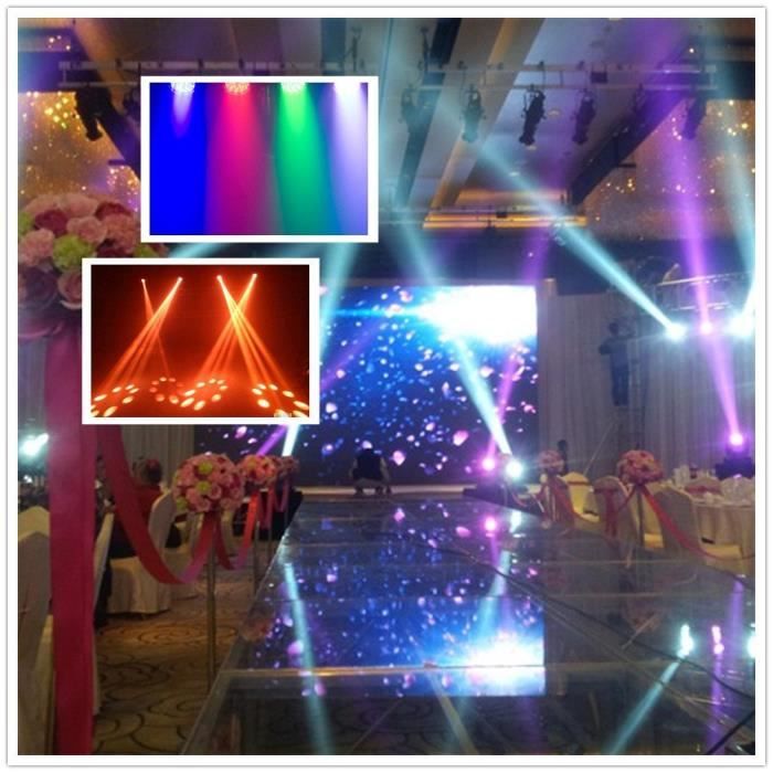 Projecteur PAR LED 90W RGBW - 18 LEDs, Télécommande, DMX - Pour Disco, Bars, Mariages, Soirées