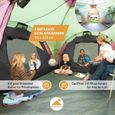 SKANDIKA Tente de camping familiale DAYTONA XXL - 6 personnes - 570x390cm - Coloris : vert/marron-2