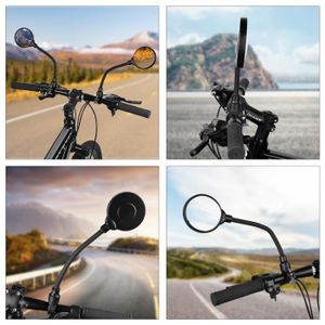 BEKUTY 360 Degr/éS Retro Velo Retroviseur Velo Guidon Guidon VTT Qualit/é V/éLo Guidon Flexible Arri/èRe Vue Arri/èRe R/éTroviseur Noir